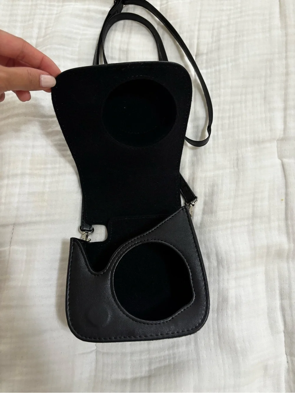 Fuji Instax Black Crossbody Camera Case
